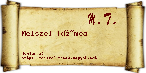 Meiszel Tímea névjegykártya